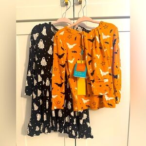 Posh Peanut Halloween Themed PJs and Dresses - Ghost and Bat Prints Sz 3/4